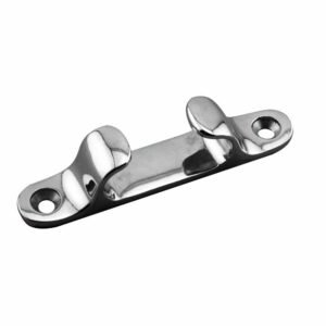 Image 1: Whitecap Straight Chock 5" Stainless Steel