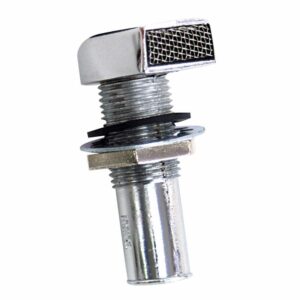 Image 1: Whitecap Fuel Vent - Rectangular Head, Straight, 9/16" Hose