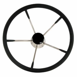 Image 1: Whitecap Destroyer Steering Wheel - Black Foam - 13-1/2" Diameter
