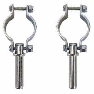 Image 1: Whitecap Clamp-On Oarlocks - Zinc Plated