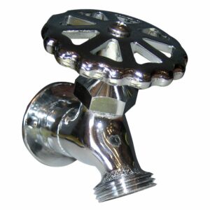 Image 1: Whitecap C.P. Brass Sillcock 1-5/8" Base 3-3/16 Depth