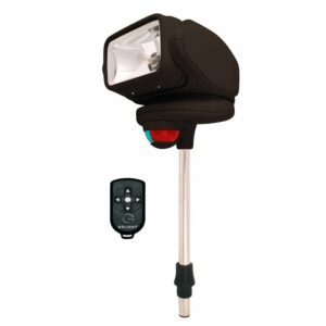 Image 1: Golight Gobee Stanchion Mount w/Wireless Remote - Black