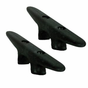 Image 1: Whitecap Black Nylon Cleat 6" Pair