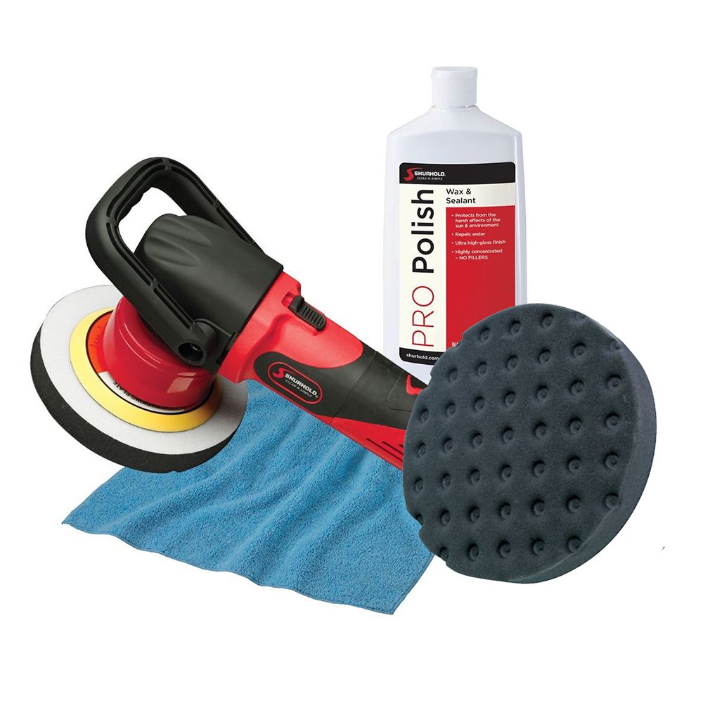 Image 1: Shurhold Dual Action Polisher Start Kit w/Pro Polish, Pad & MicroFiber Towel