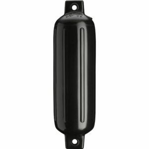 Image 1: Polyform G-2 Twin Eye Fender 4.5" x 15.5" - Black