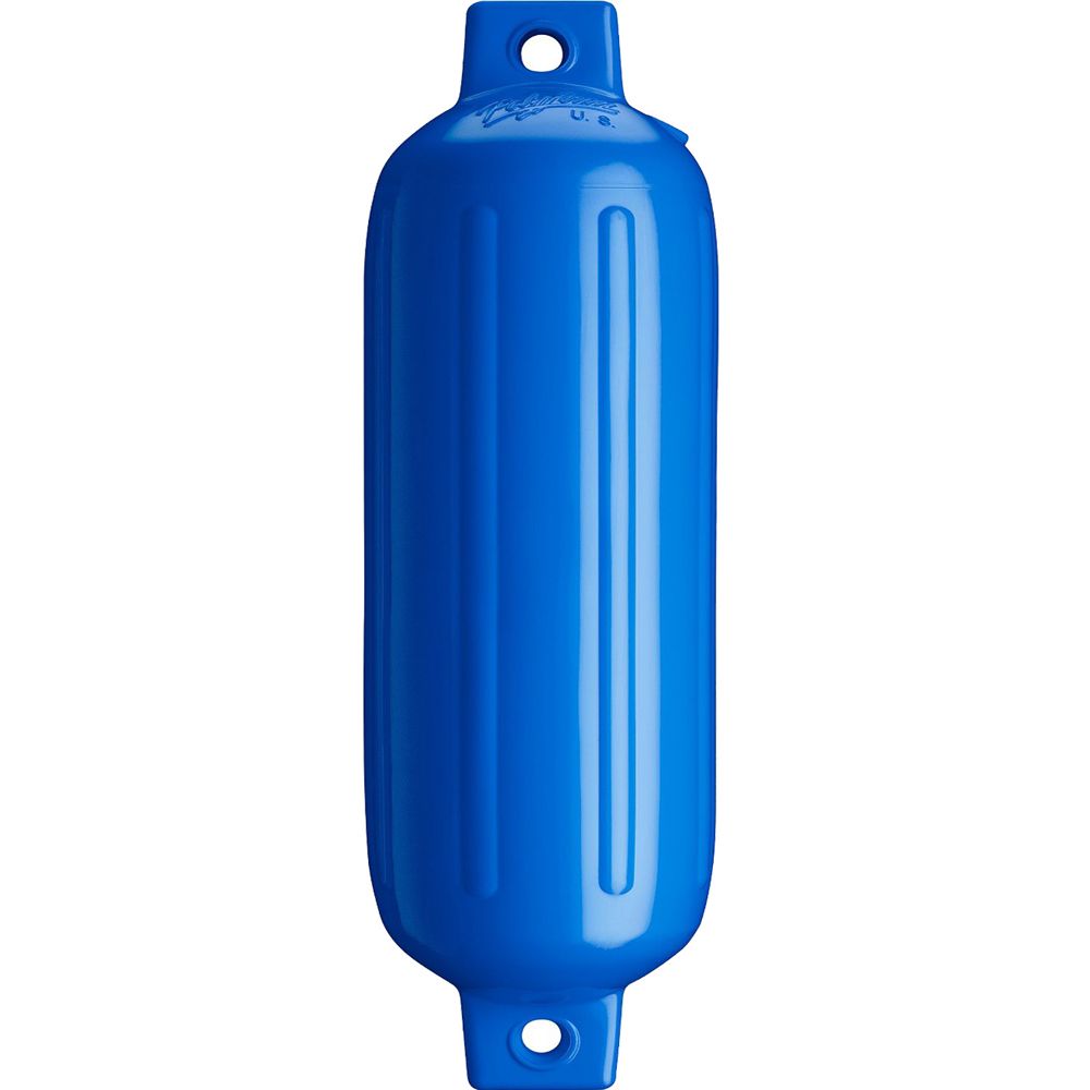 Image 1: Polyform G-4 Twin Eye Fender 6.5" x 22" - Blue