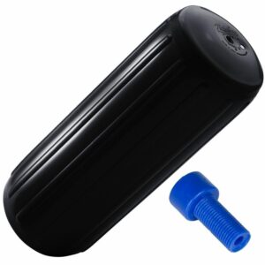 Image 1: Polyform HTM-1 Fender 6.3" x 15.5" - Black w/Adapter