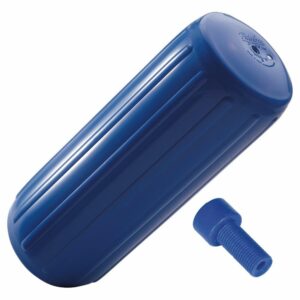 Image 1: Polyform HTM-4 Fender 13.5" x 34.8" - Blue w/Adapter