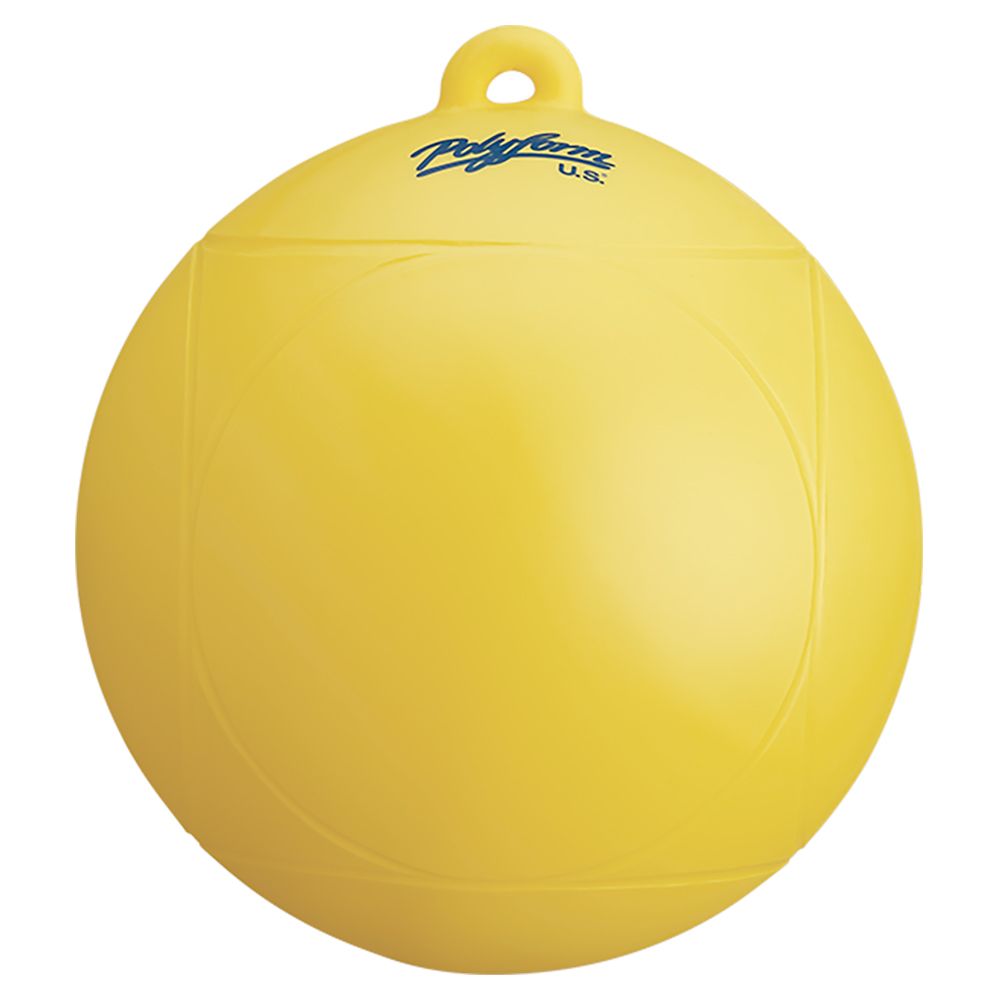 Image 1: Polyform Water Ski Series Buoy - Yellow