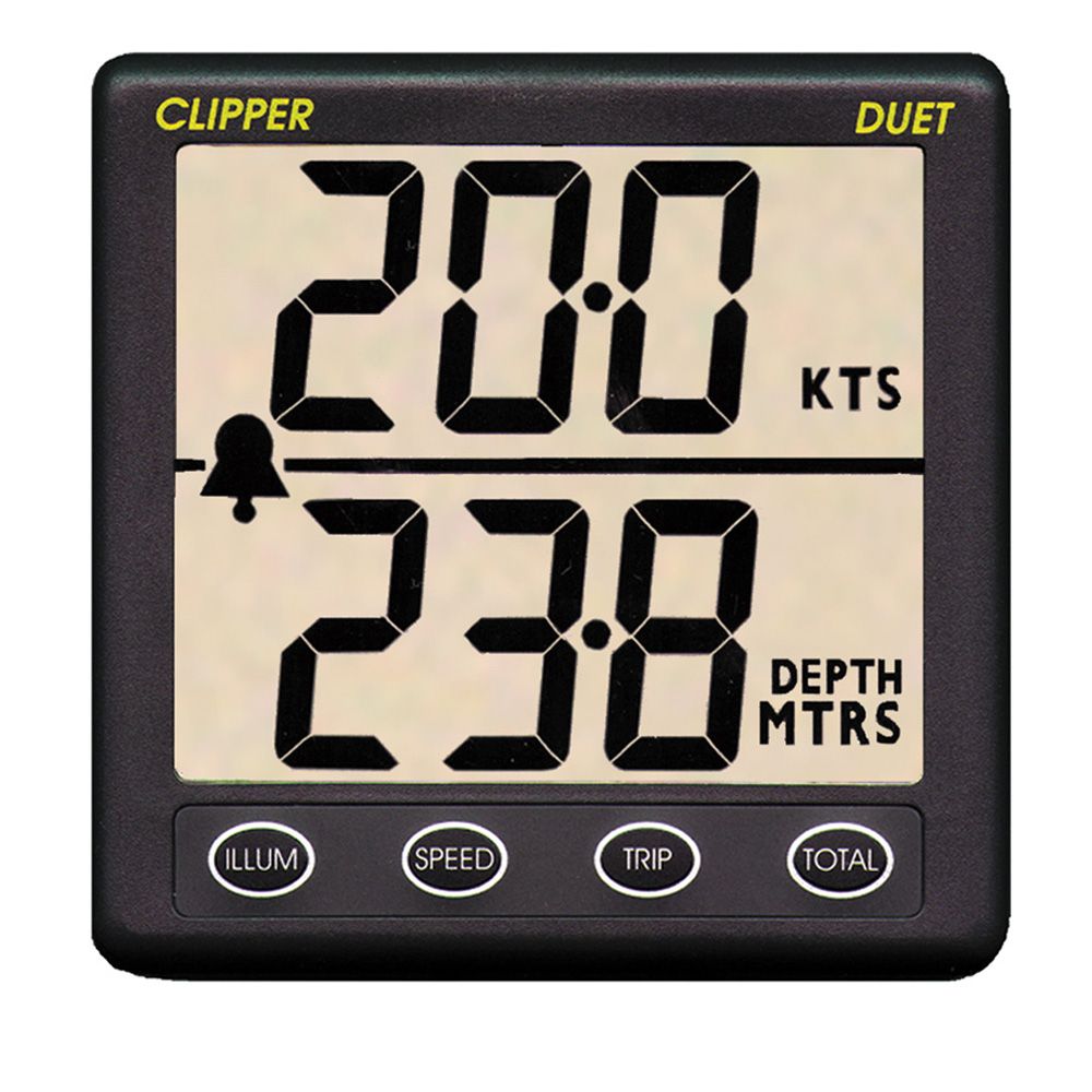 Image 1: Clipper Duet Instrument Depth Speed Log w/Transducer