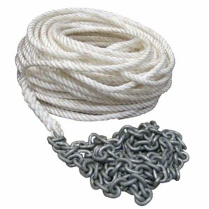 Image 1: Powerwinch 150' of 1/2" Rope 10' of 1/4" HT Chain Rode