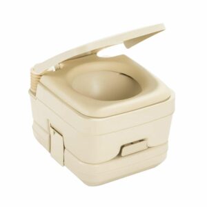 Image 1: Dometic™ 964 MSD Portable Toilet w/Mounting Brackets - 2.5 Gallon - Parchment
