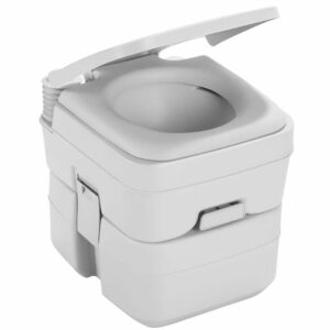 Image 1: Dometic™ 965 Portable Toilet w/Mounting Brackets- 5 Gallon - Platinum 