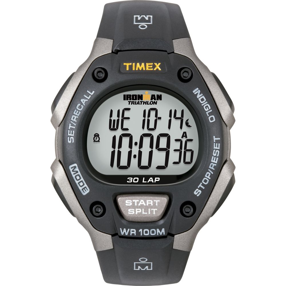 Image 1: Timex Ironman Triathlon 30 Lap - Black/Silver