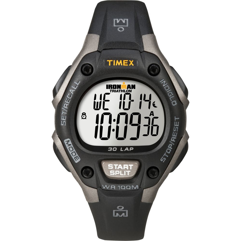 Image 1: Timex Ironman Triathlon 30 Lap Mid Size - Black/Silver