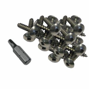 Image 1: Dock Edge Stainless Steel Profile Fasteners 100 PCS 1"