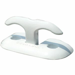 Image 1: Dock Edge Flip Up Dock Cleat 6" White