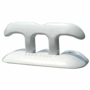 Image 1: Dock Edge Flip Up Dock Cleat 8" - White