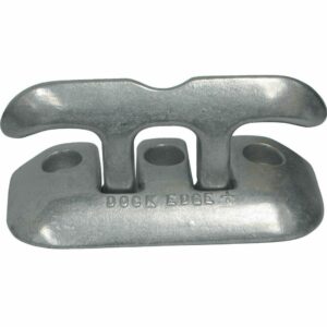 Image 1: Dock Edge Flip Up Dock Cleat 8" - Polished