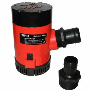 Image 1: Johnson Pump 4000 GPH Bilge Pump 1-1/2" Discharge Port 12V