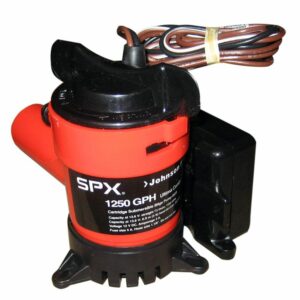 Image 1: Johnson Pump 1250 GPH Ultima Combo Pump 1-1/8" Hose 12V