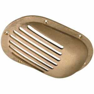 Image 1: Perko 8" x 5-1/8" Scoop Strainer Bronze MADE IN THE USA