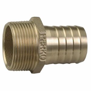 Image 1: Perko 3/4" Pipe to Hose Adapter Straight Bronze MADE IN THE USA