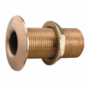 Image 1: Perko 1" Thru-Hull Fitting w/Pipe Thread Bronze MADE IN THE USA