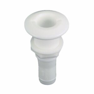 Image 1: Perko 1/2" Thru-Hull Fitting f/ Hose Plastic MADE IN THE USA