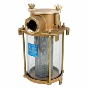 Image 1: Perko 1/2" IPS Intake Strainer Bronze Made in the USA