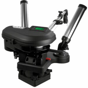 Image 1: Scotty 2116 HP Depthpower Electric Downrigger 60" SS Telescoping Boom w/Swivel Base - Dual Rod Holder