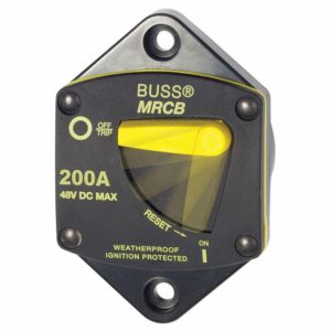 Image 1: Blue Sea 7049 200 Amp Panel Mount 187 Series Circuit Breaker