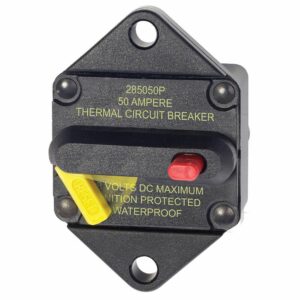 Image 1: Blue Sea 7083 50 Amp Circuit Breaker Panel Mount 285 Series
