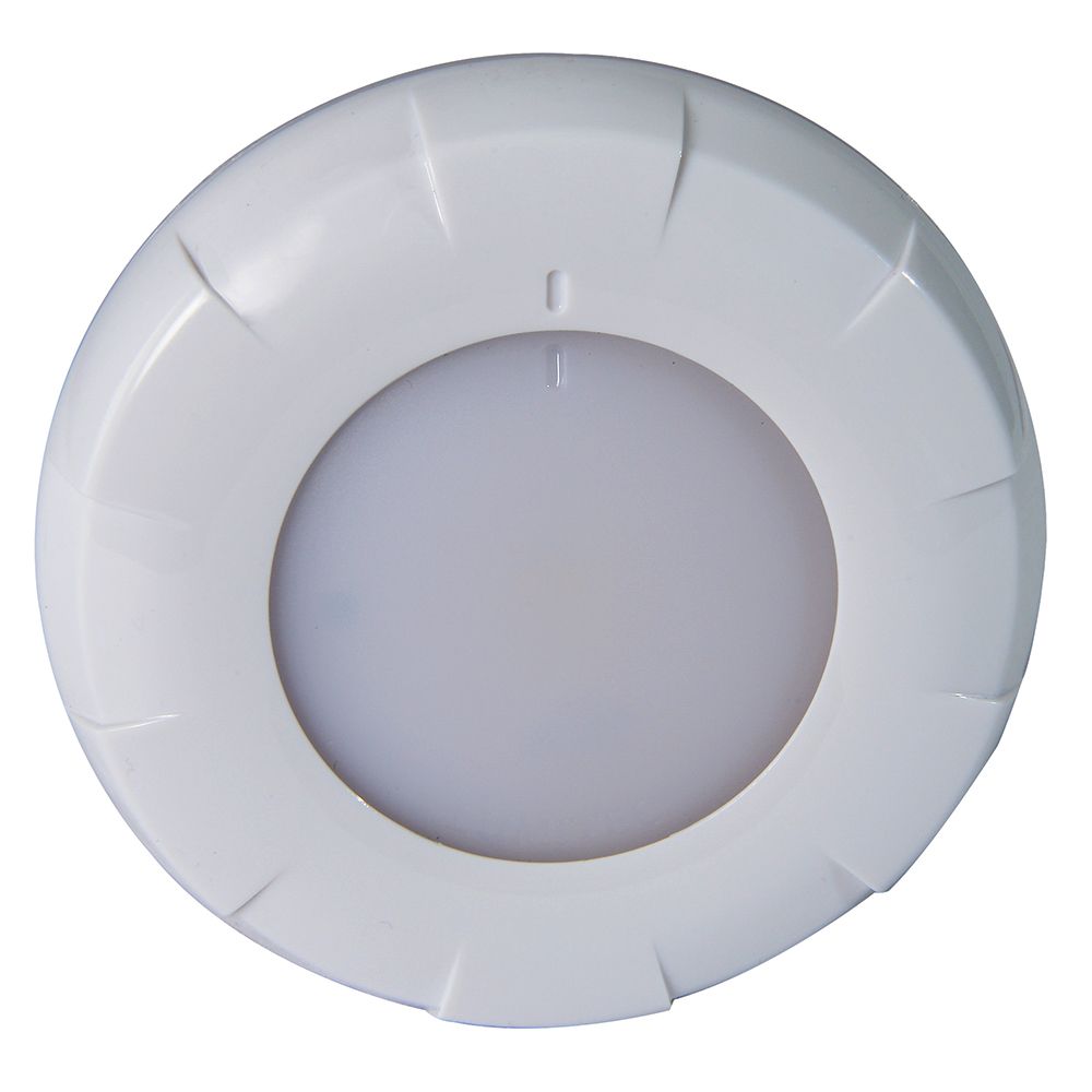 Image 1: Lumitec Aurora LED Dome Light - White Finish - White/Red Dimming