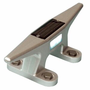 Image 1: Dock Edge Solar 10" Aluminum Dock Cleat