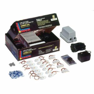 Image 1: Innovative Lighting Deck & Dock LED Kit - Amber LED/White Housing