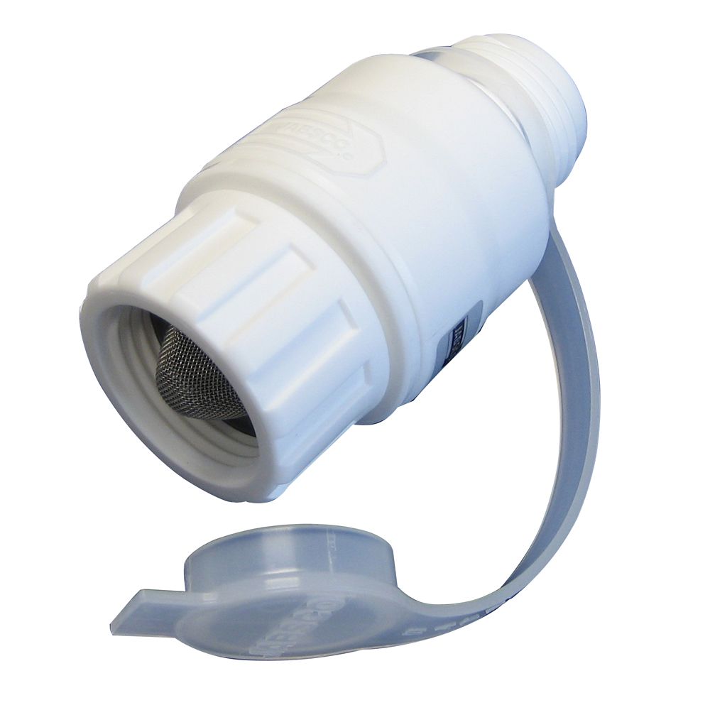 Image 1: Jabsco In-Line Water Pressure Regulator 45psi - White