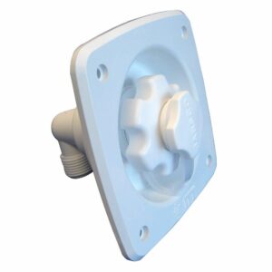 Image 1: Jabsco Flush Mount Water Pressure Regulator 45psi - White
