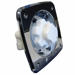 Image 1: Jabsco Flush Mount Water Pressure Regulator 45psi - Chrome