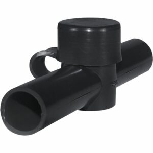 Image 1: Blue Sea 4002 Cable Cap Dual Entry - Black