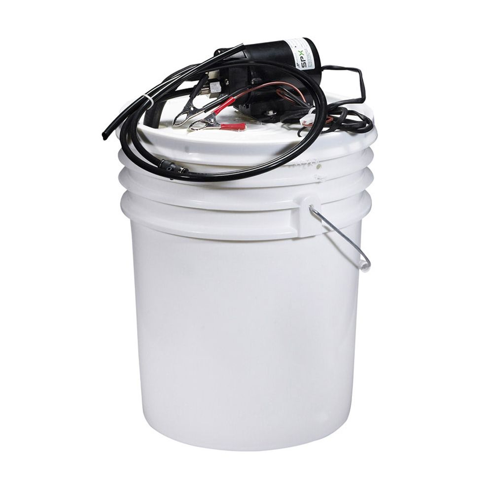 Image 1: Johnson Pump Oil Change Bucket Kit - With Gear Pump