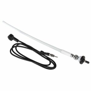 Image 1: Boss Audio MRANT12W AM/FM Rubber Antenna - White