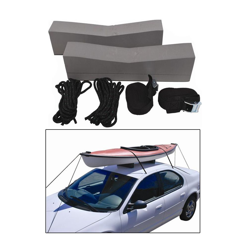 Image 1: Attwood Kayak Car-Top Carrier Kit