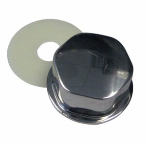 Image 1: Schmitt Marine 5/8" Center Nut f/7XX Series Steering Wheels f/Teleflex Helms