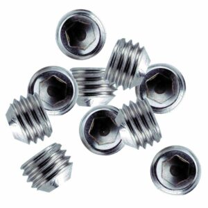 Image 1: Whitecap ¼"-28 Thread SS Set Screws - 10 Pack