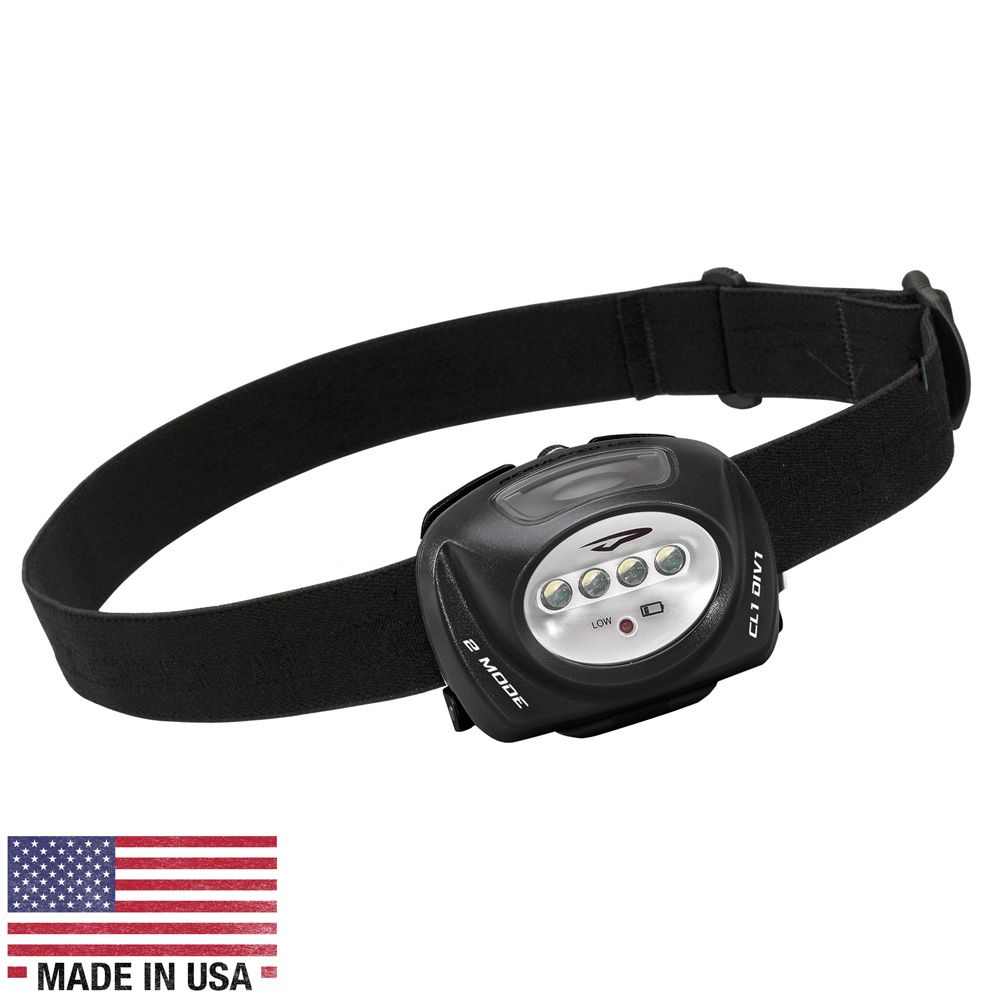 Image 1: Princeton Tec QUAD® II Intrinsically Safe LED Headlamp - Black