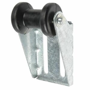 Image 1: C.E. Smith Panel Bracket Assembly 4" Spool Roller - Black
