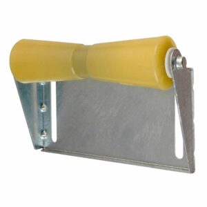 Image 1: C.E. Smith Panel Bracket Assembly 12" Keel Roller - Yellow TPR