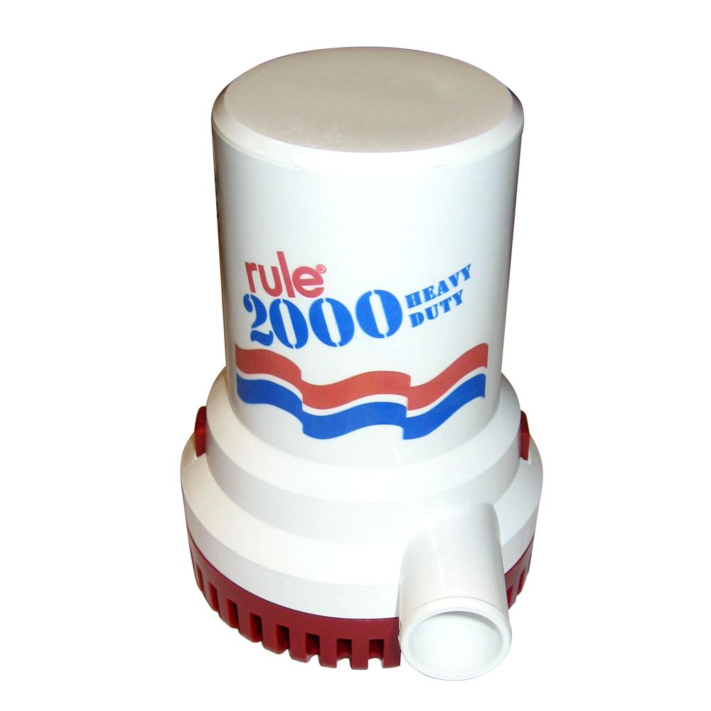 Image 1: Rule 2000 G.P.H. Non-Automatic Bilge Pump - 24V