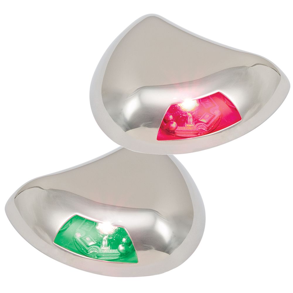 Image 1: Perko Stealth Series LED Side Lights - Horizontal Mount - Red/Green